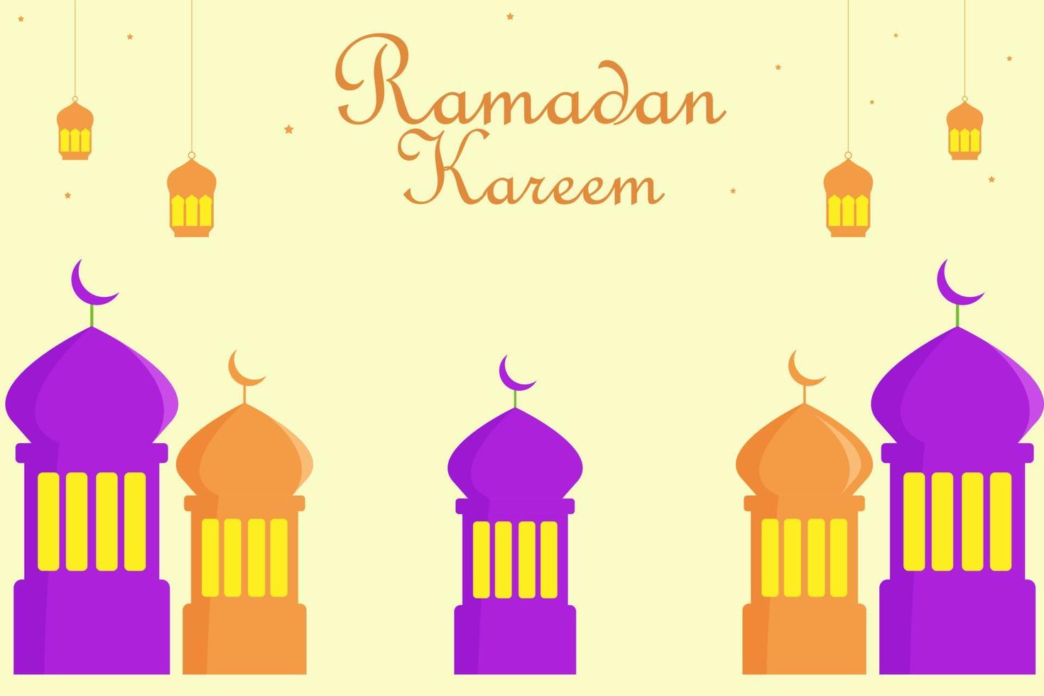 Illustration vector design of Ramadan Kareem