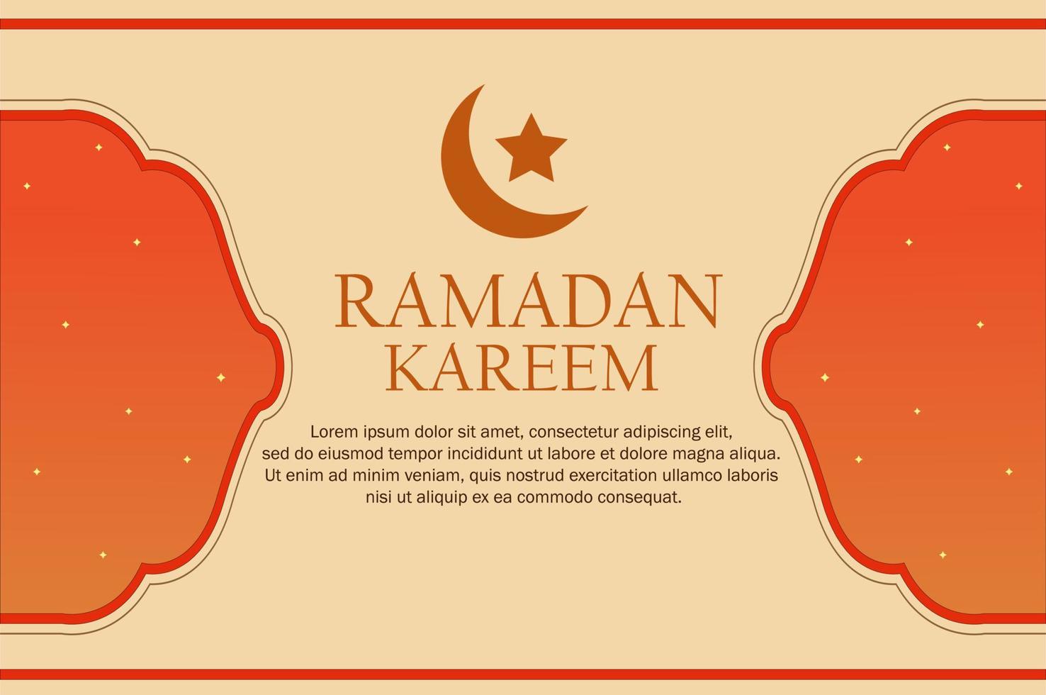 Illustration vector design of Ramadan Kareem