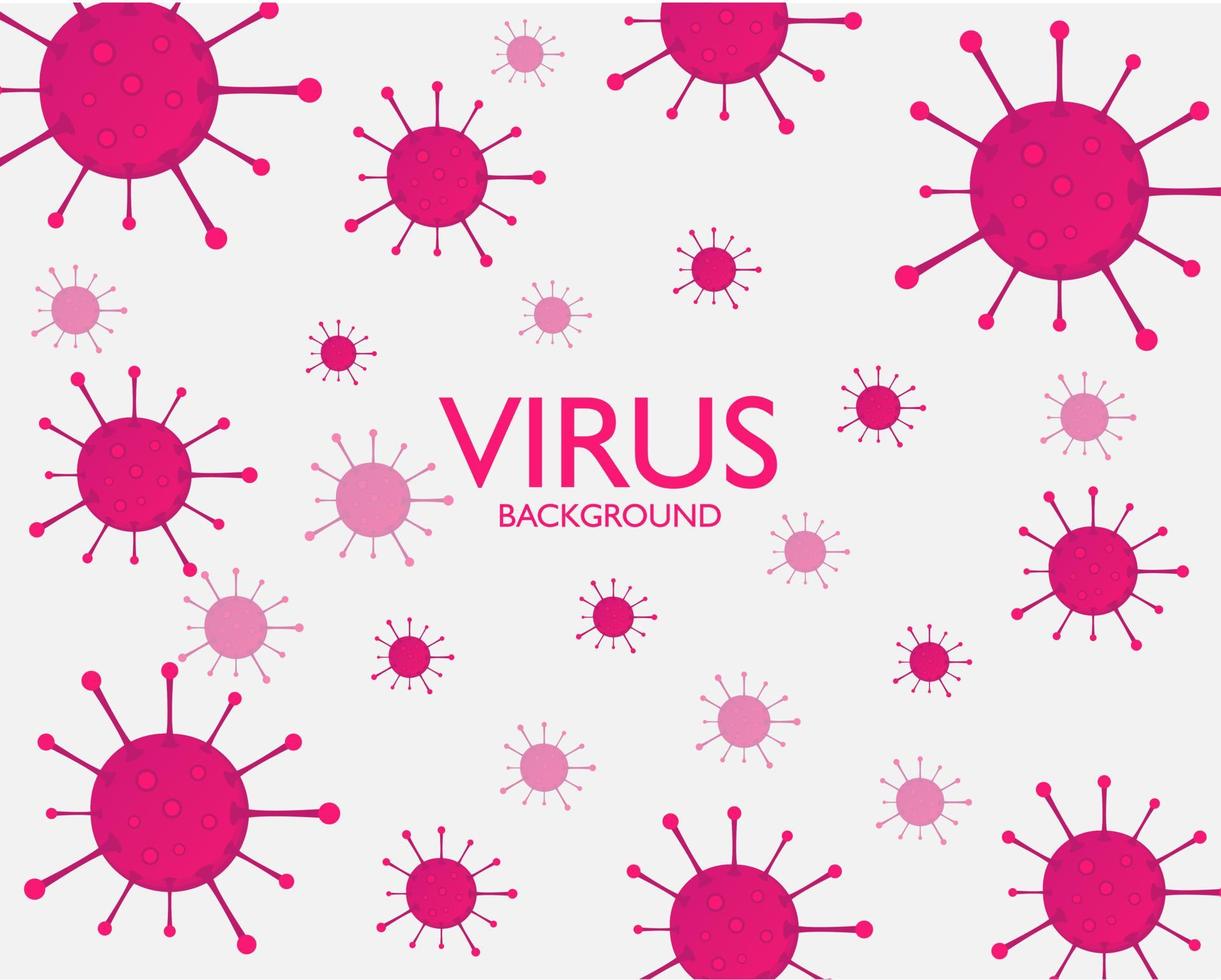 Illustration vector design of virus background