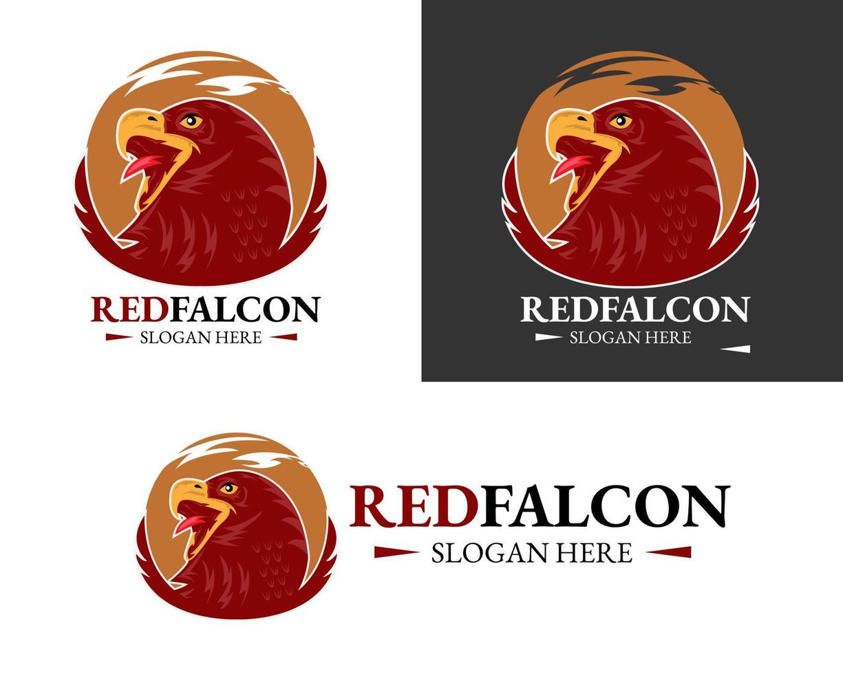 Illustration vector design of Eagle logo mascot template