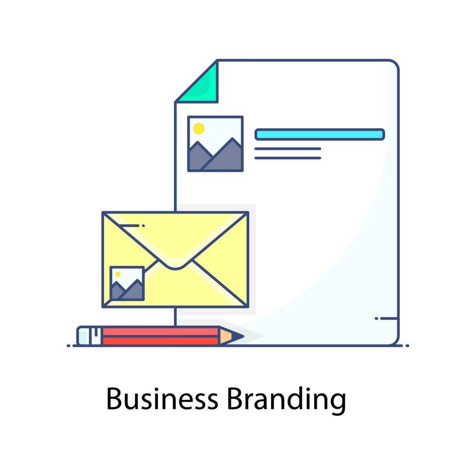 Business branding vector email with corporate file