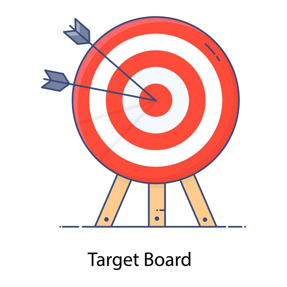 A flat icon of target board on tripod business target vector
