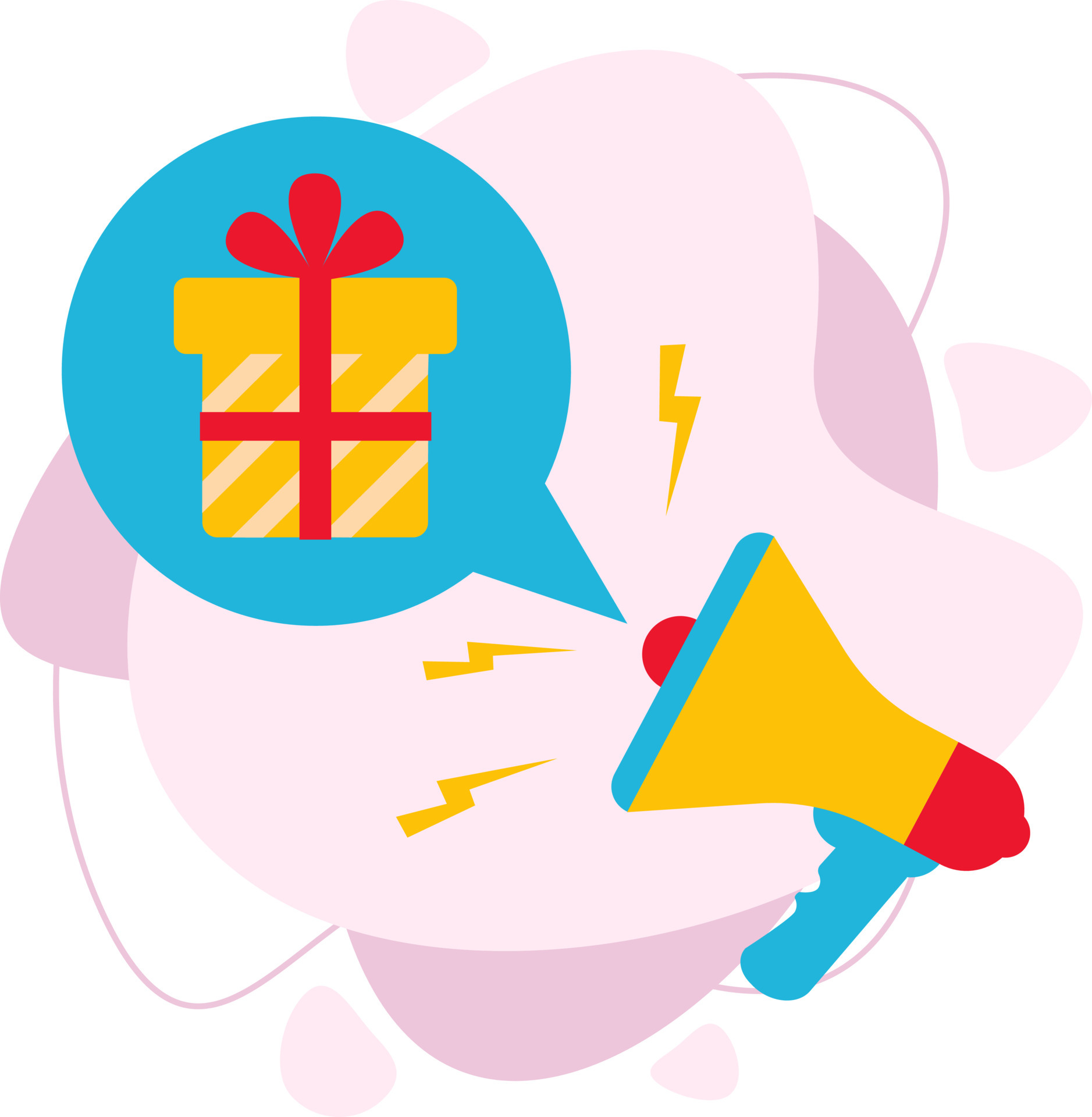 You win a gift. Notification in the mouthpiece about the distribution of  gifts. Vector illustration in a flat style. 5069827 Vector Art at Vecteezy