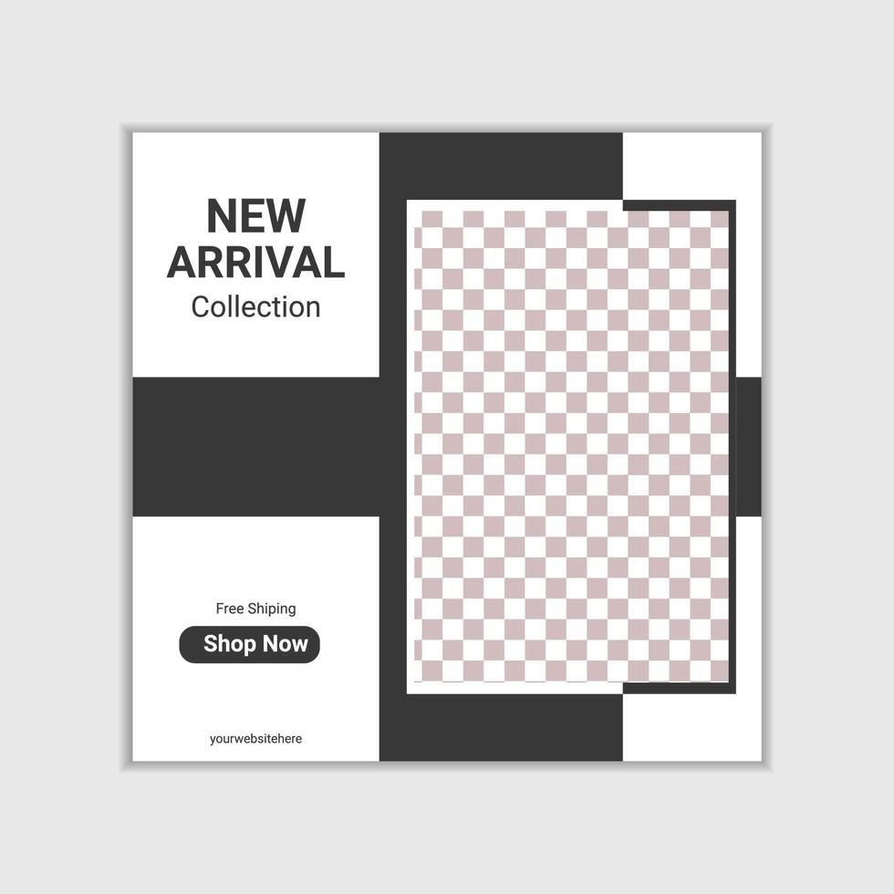 Social Media Post Design Template vector