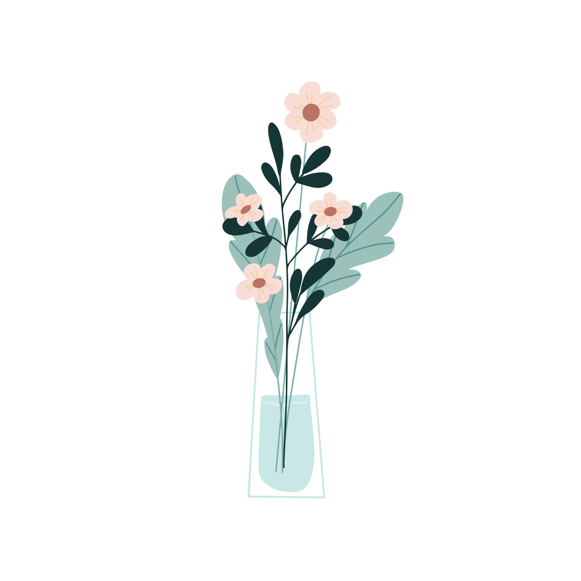 Floristic arrangement of beautiful flowers in a glass vase. An elegant bouquet of delicate flowers. Cartoon flat vector illustration isolated on white background. 5069847 Vector Art at Vecteezy Floristic arrangement of beautiful flowers in a glass vase. An elegant bouquet of delicate flowers. Cartoon flat vector illustration isolated on white background. 5069847 Vector Art at Vecteezy