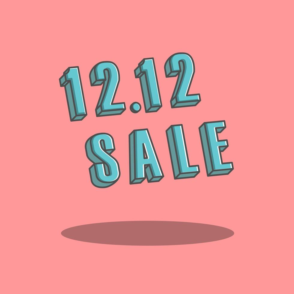 12 12 sale vector illustration