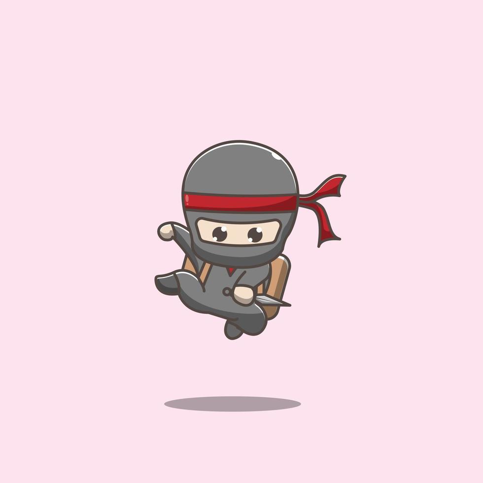 package delivery ninja vector