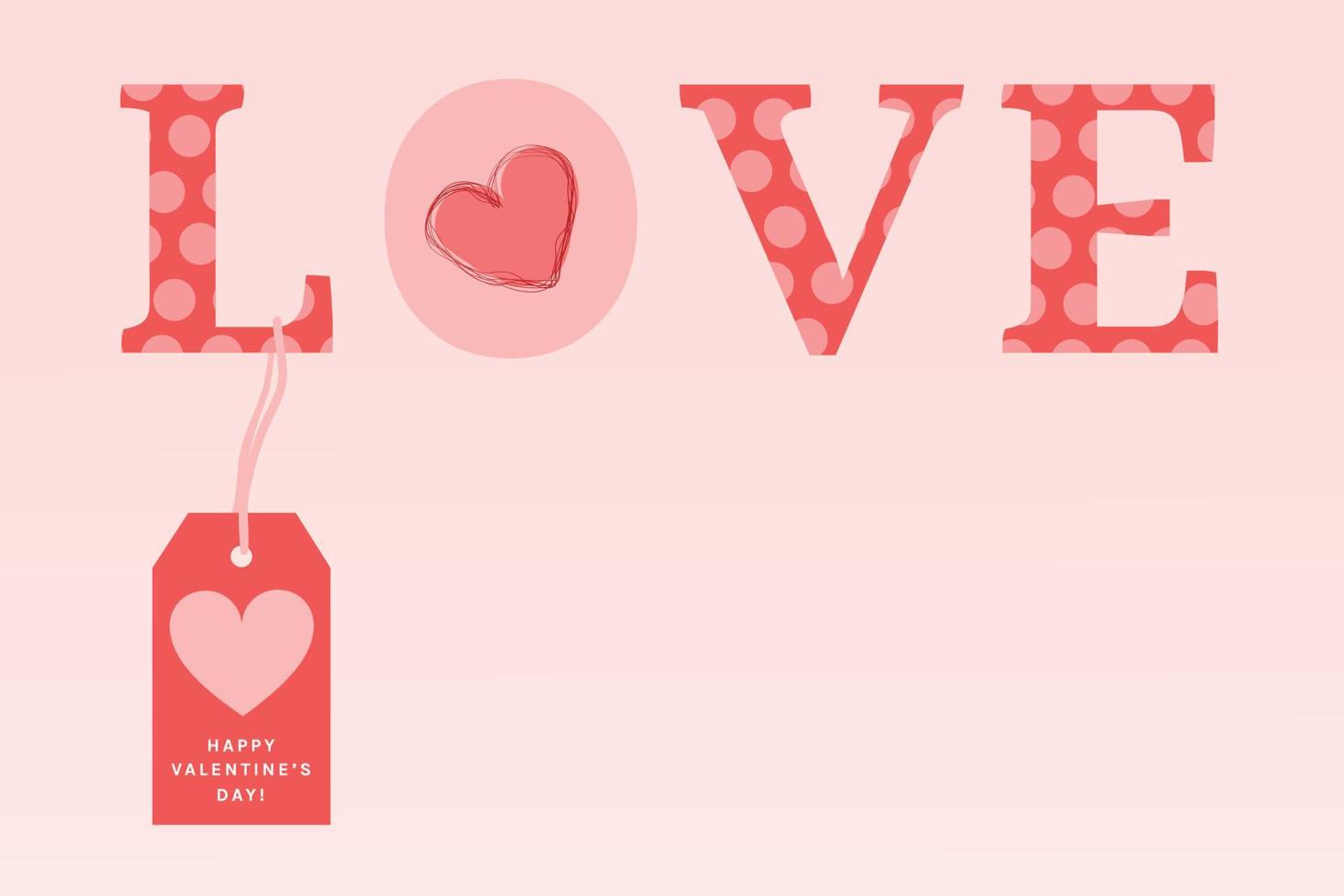 Fondo de la tarjeta del día de San Valentín. ilustración vectorial vector