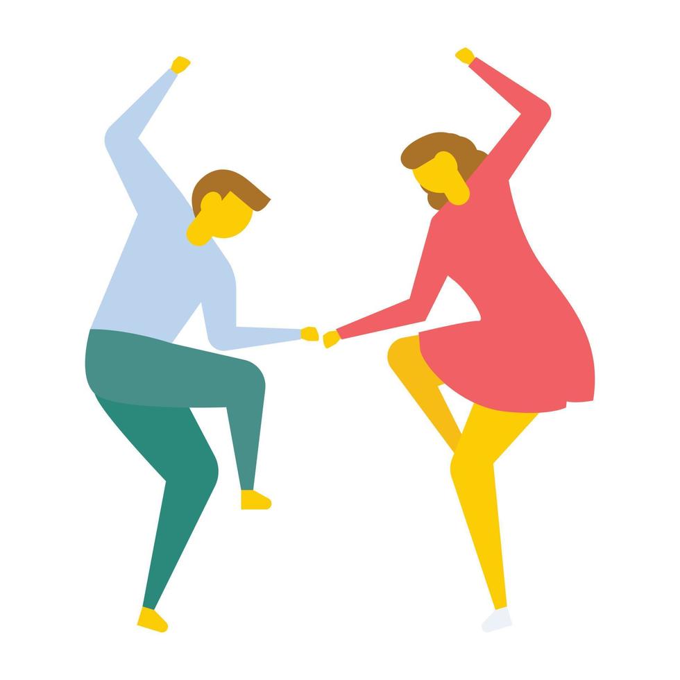 conceptos de baile en pareja vector