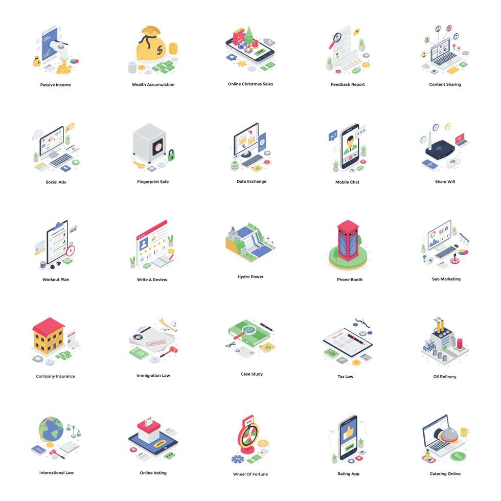 E Banking Concepts vector
