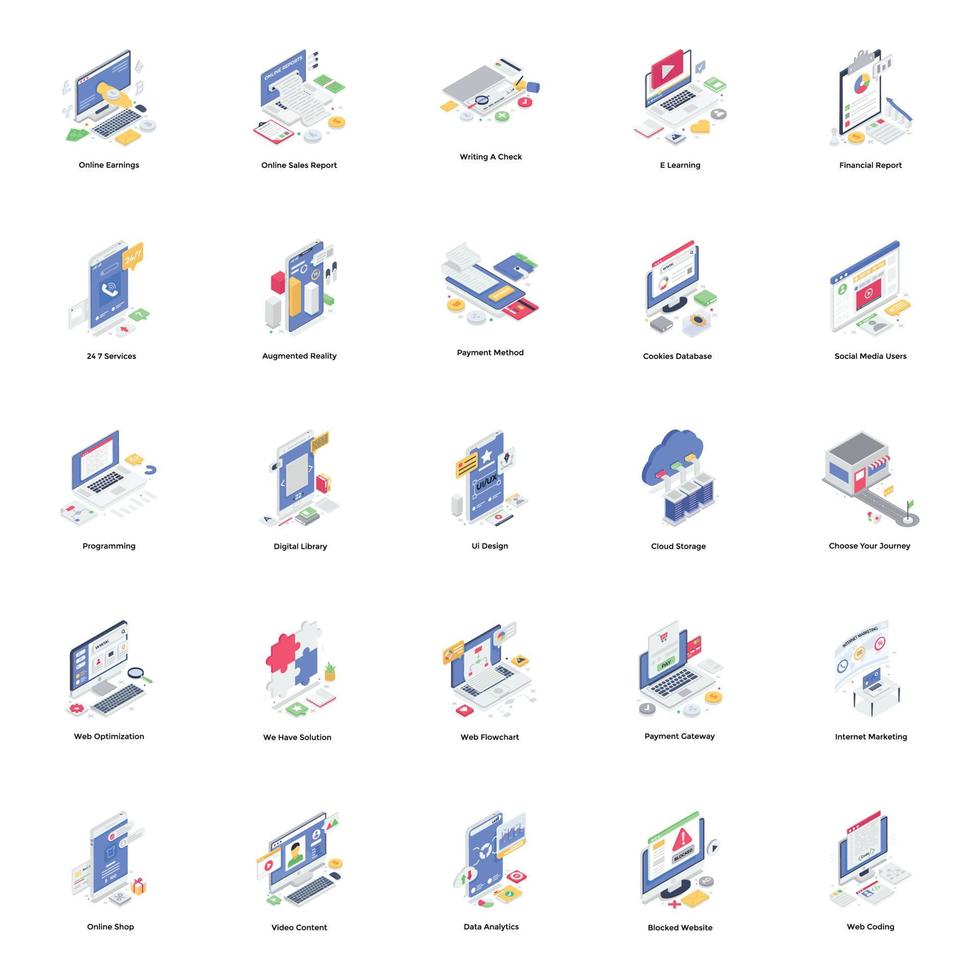Online Shopping Concepts vector