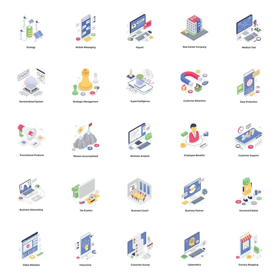 Modern Business Concepts vector