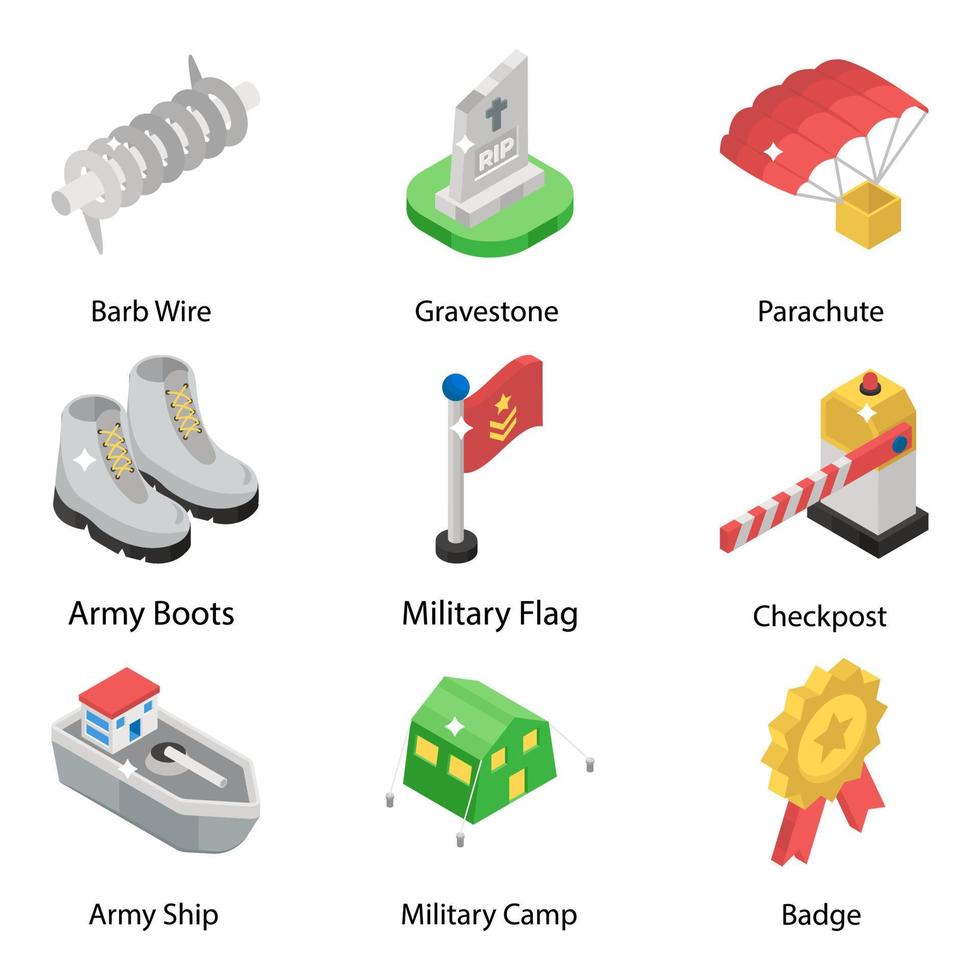 Pack Of Army vector