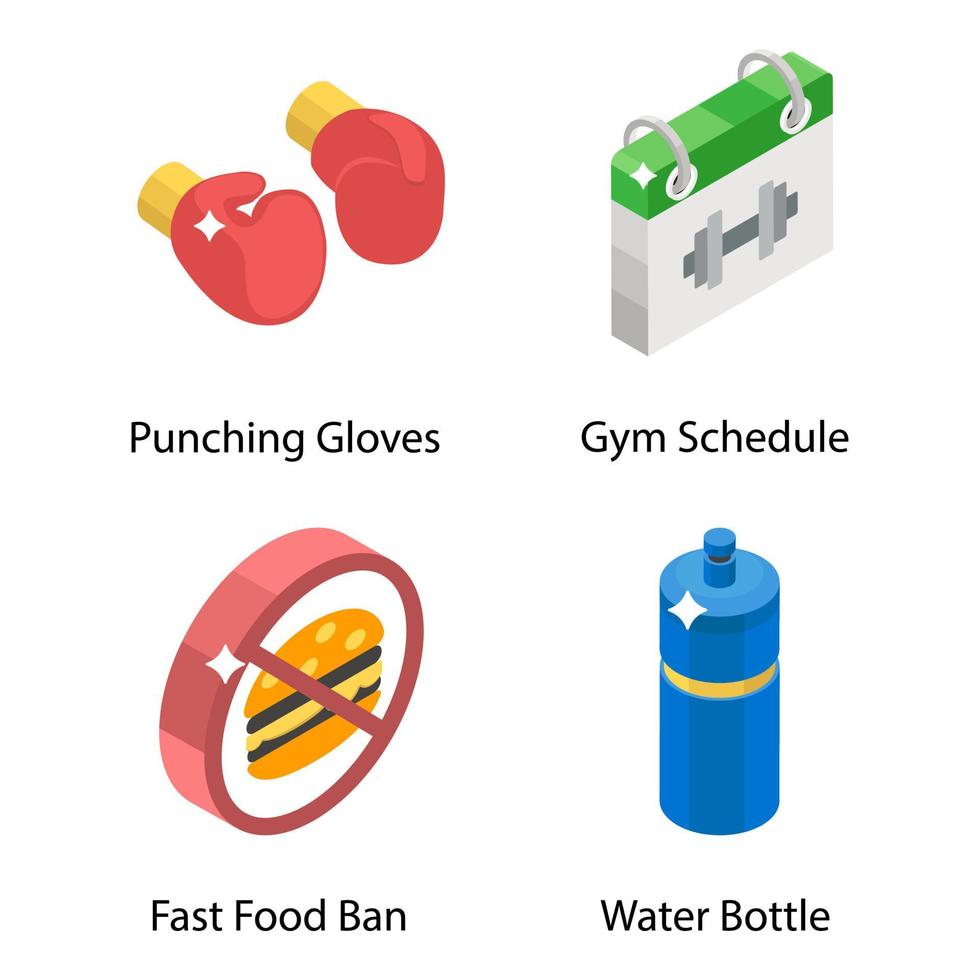 Pack Of Gym vector