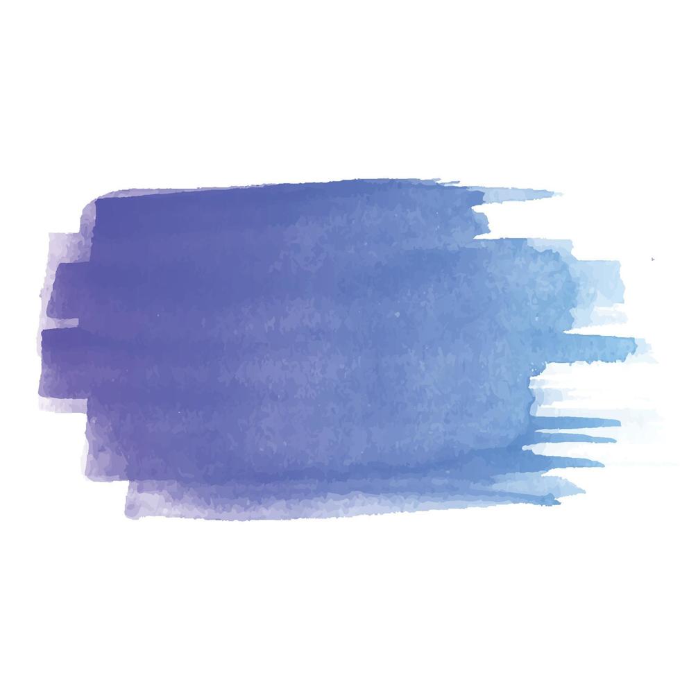 Hand draw colorful brush stroke watercolor design vector