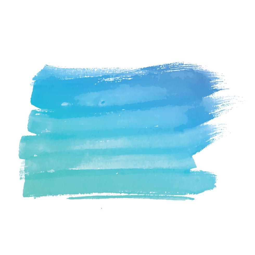 Hand draw colorful brush stroke watercolor design vector