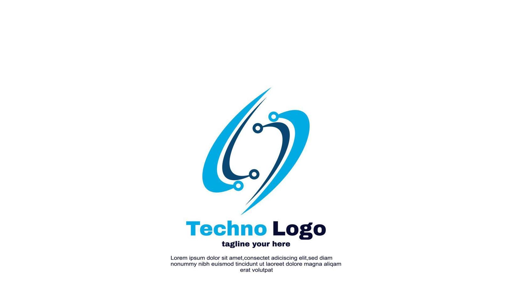 tecnología logo diseño vector colorido
