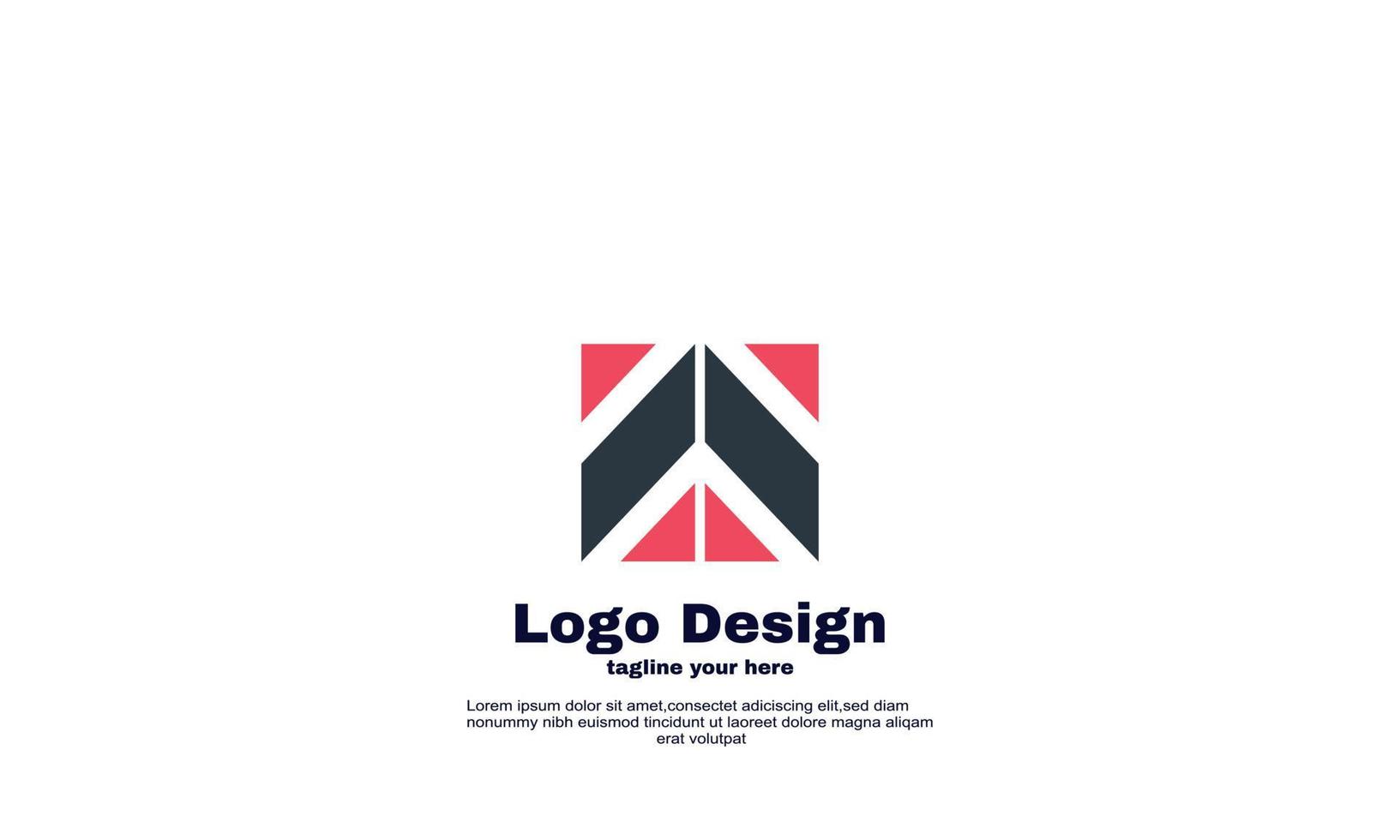 abstract logo for company and business linked design vector