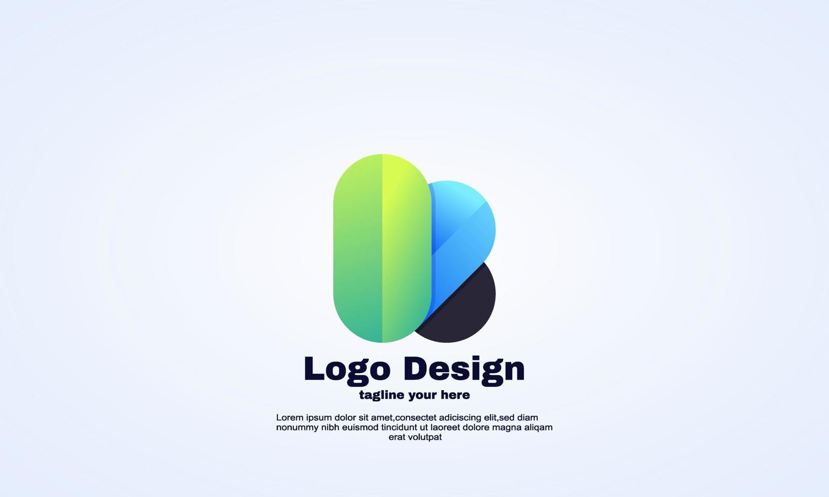 concepto de diseño de logotipo abstracto inicial k vector