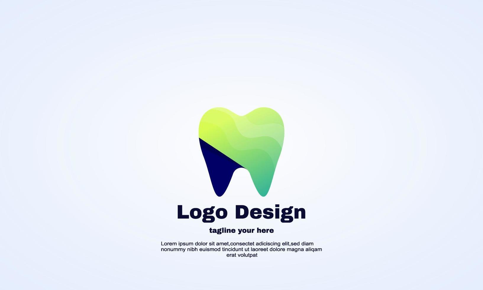 stock abstract company dental logo design vector