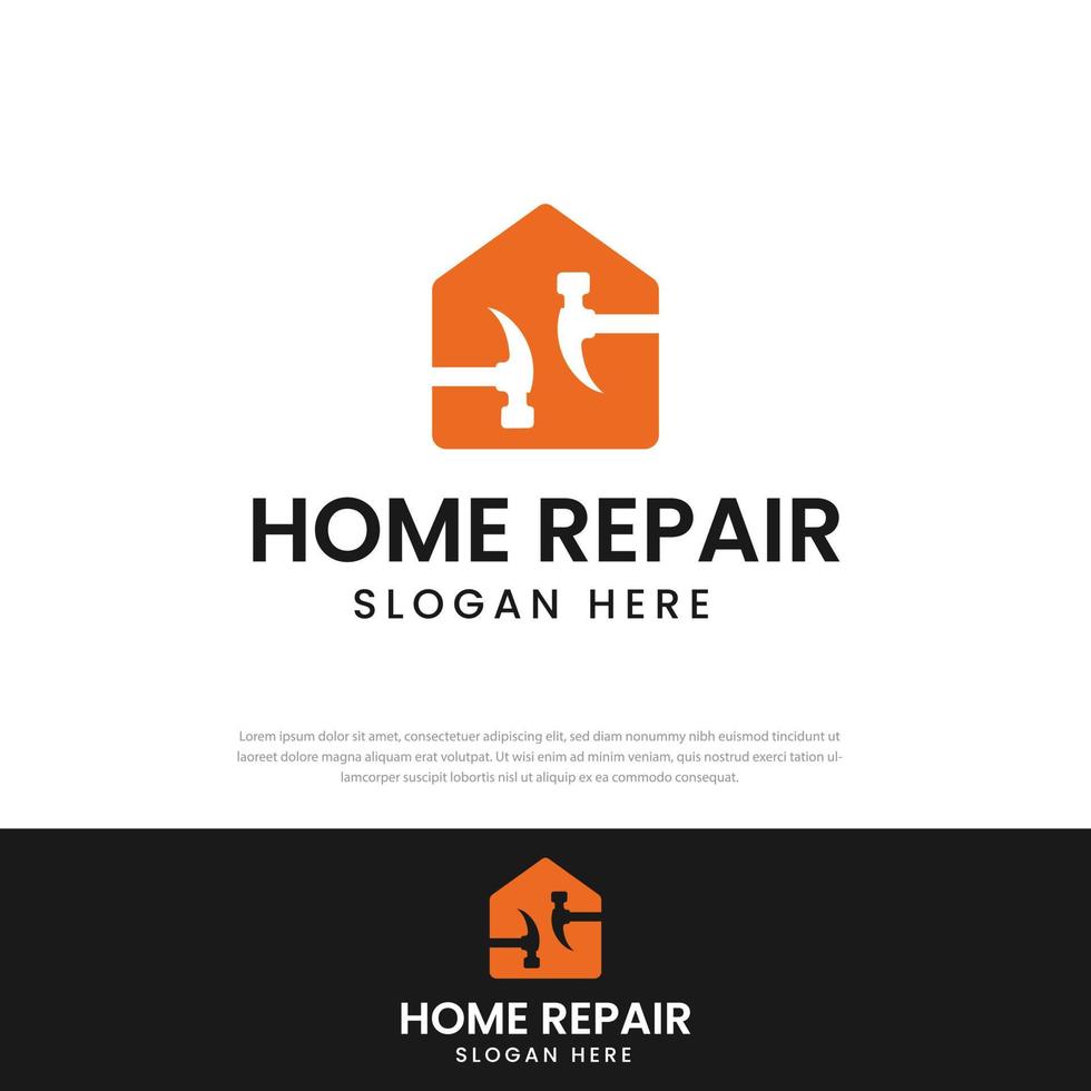 Home Improvement Creative Home Construction concept design template Logo,symbol,icon vector