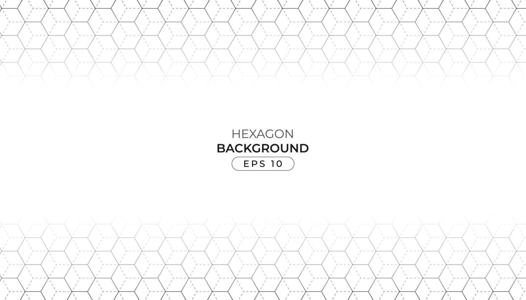 abstract hexagon with white background vector