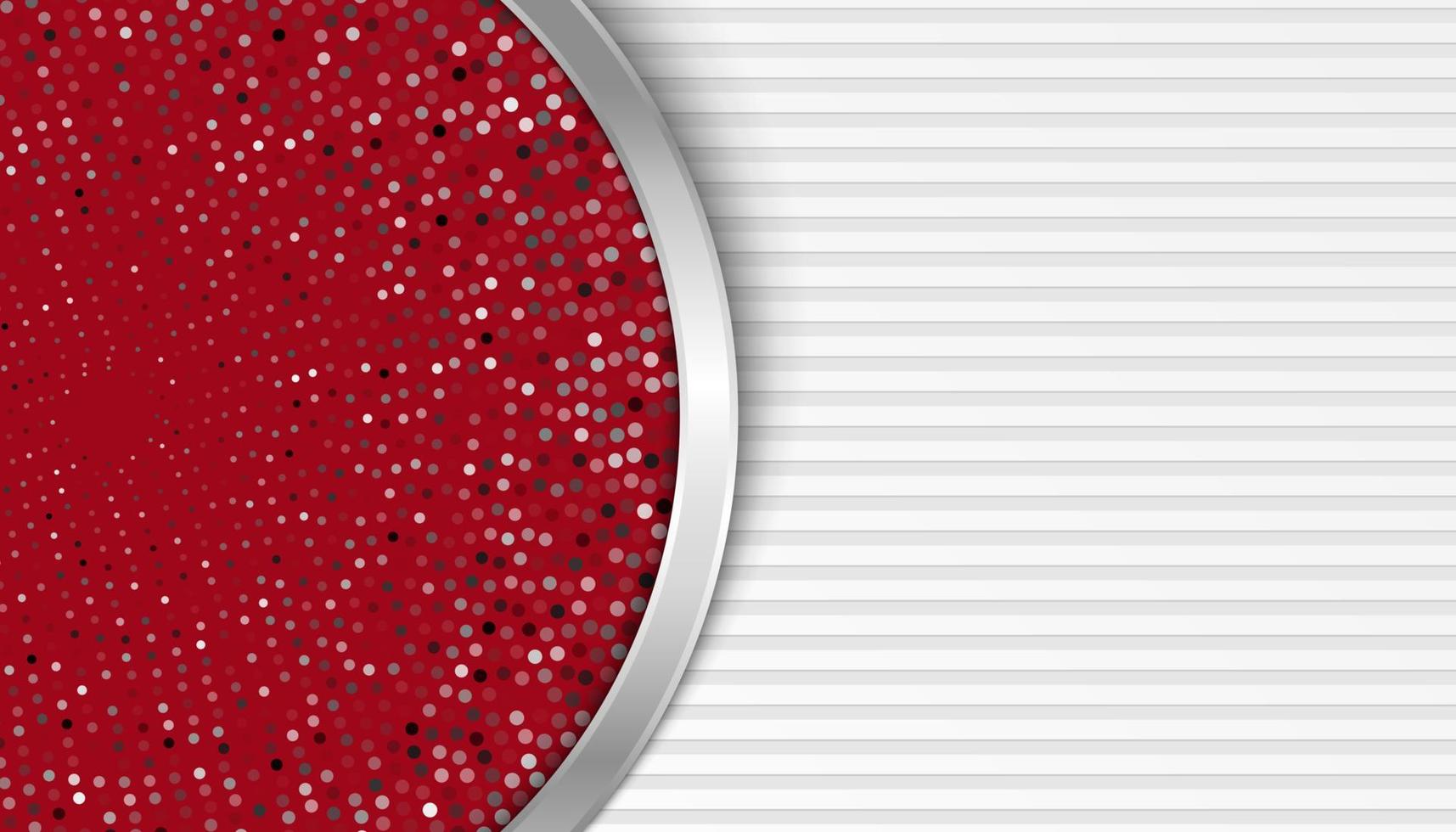 línea abstracta plata clara con fondo de capas superpuestas rojas vector