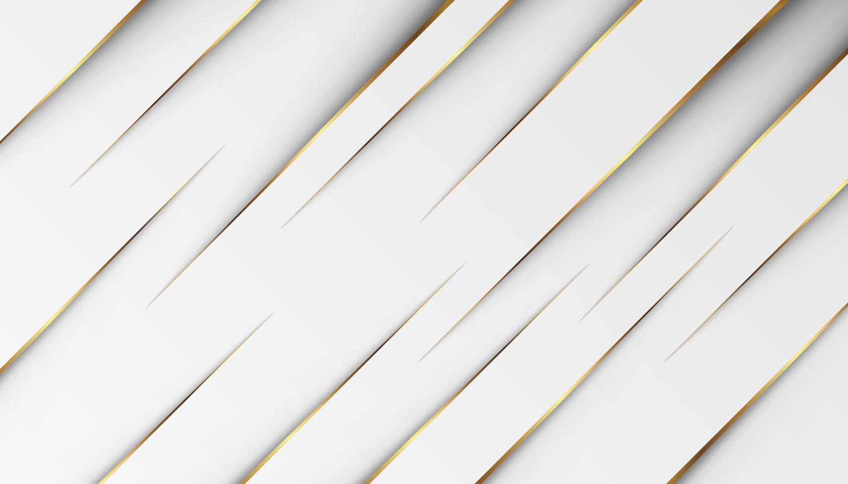 luxury golden light lines with white gray background vector