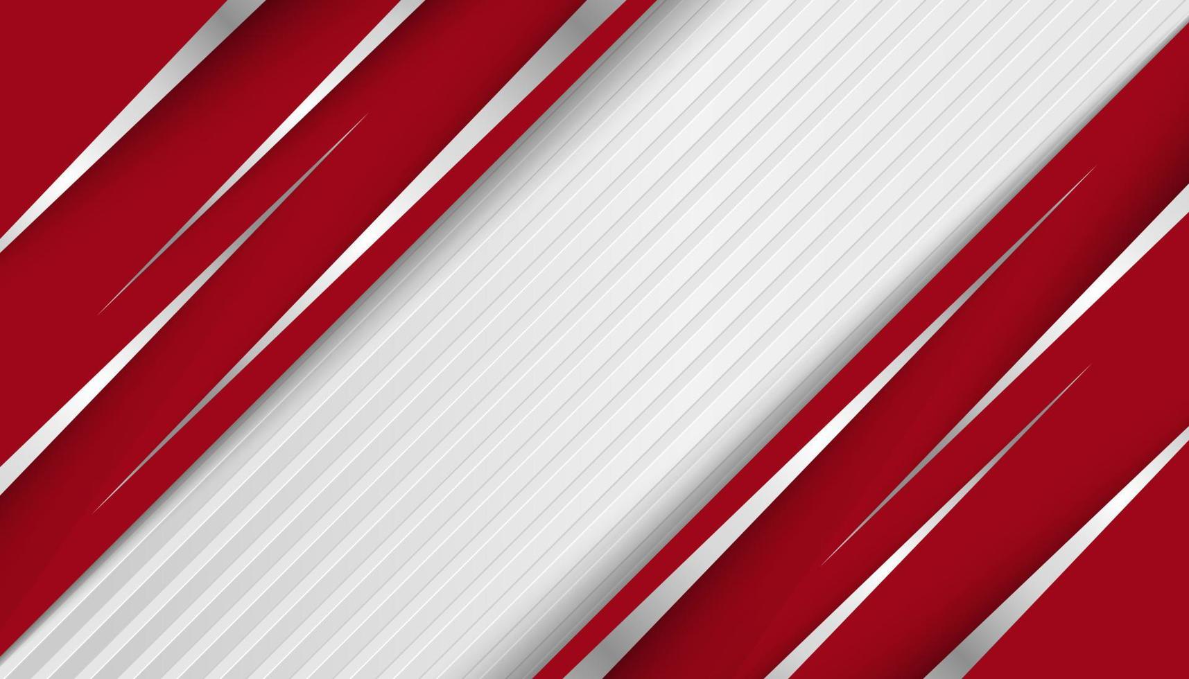 abstract line light silver with red overlap layers background vector