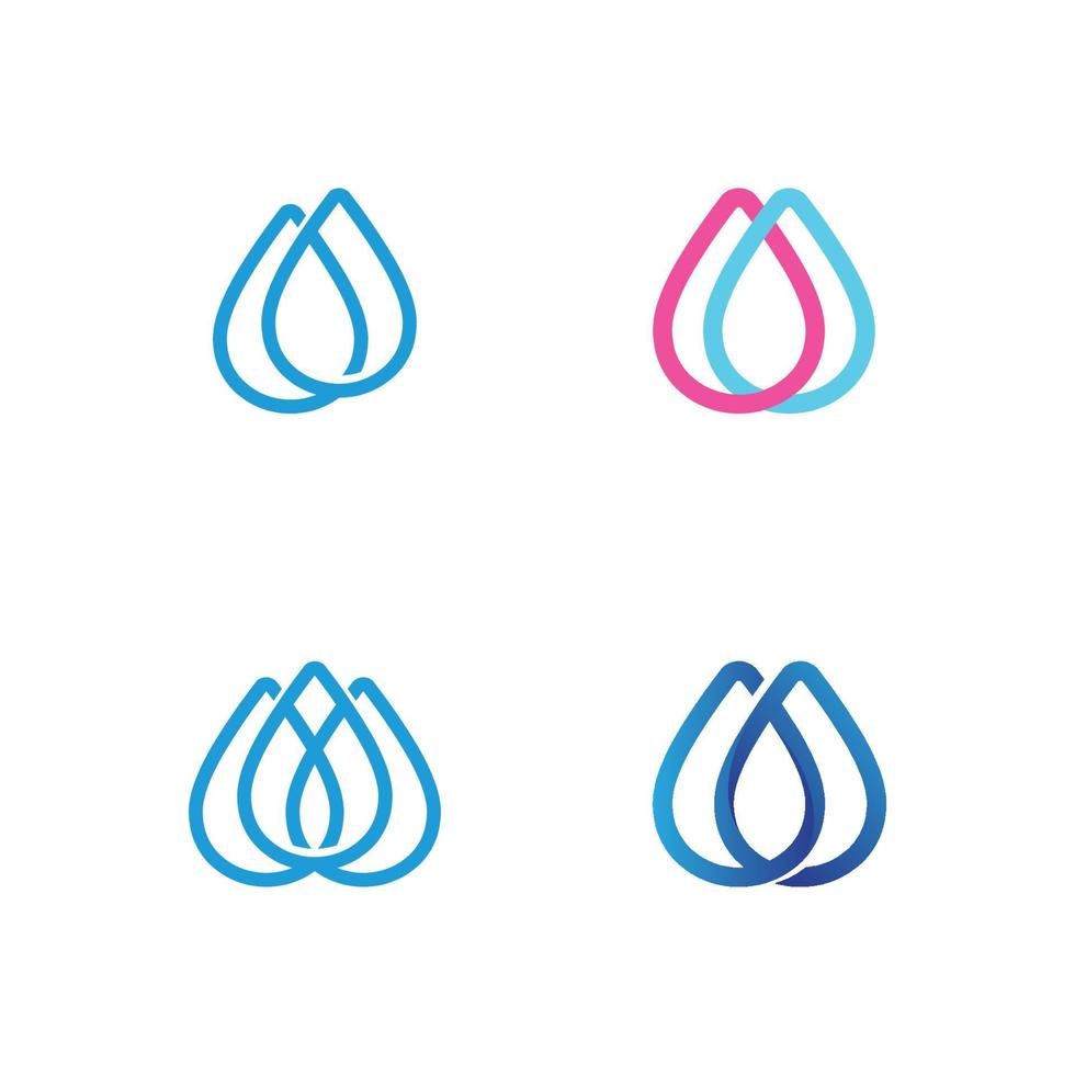 Water drop Logo Template vector