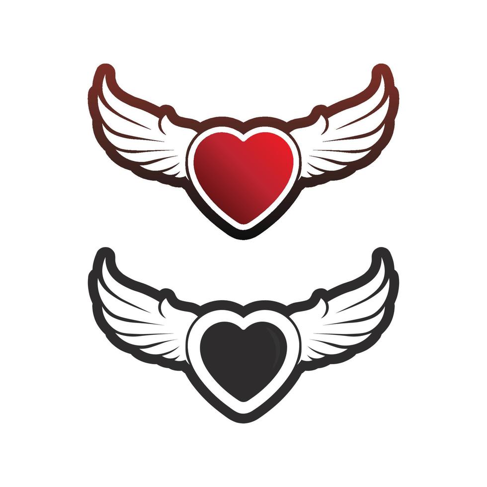 HEART AND Beauty Love Vector illustration design