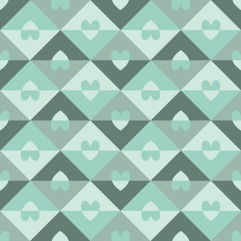 Heart shaped seamless pattern in Valentine's theme. designed in doodle style vector