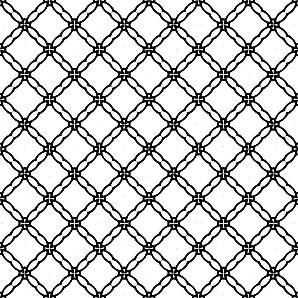 Black and white surface pattern texture. Bw ornamental graphic design. Mosaic ornaments. Pattern template. Vector illustration.