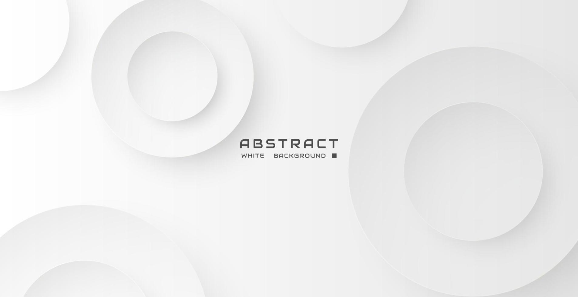 white background with round shape, abstract gray background, modern banner concept. vector