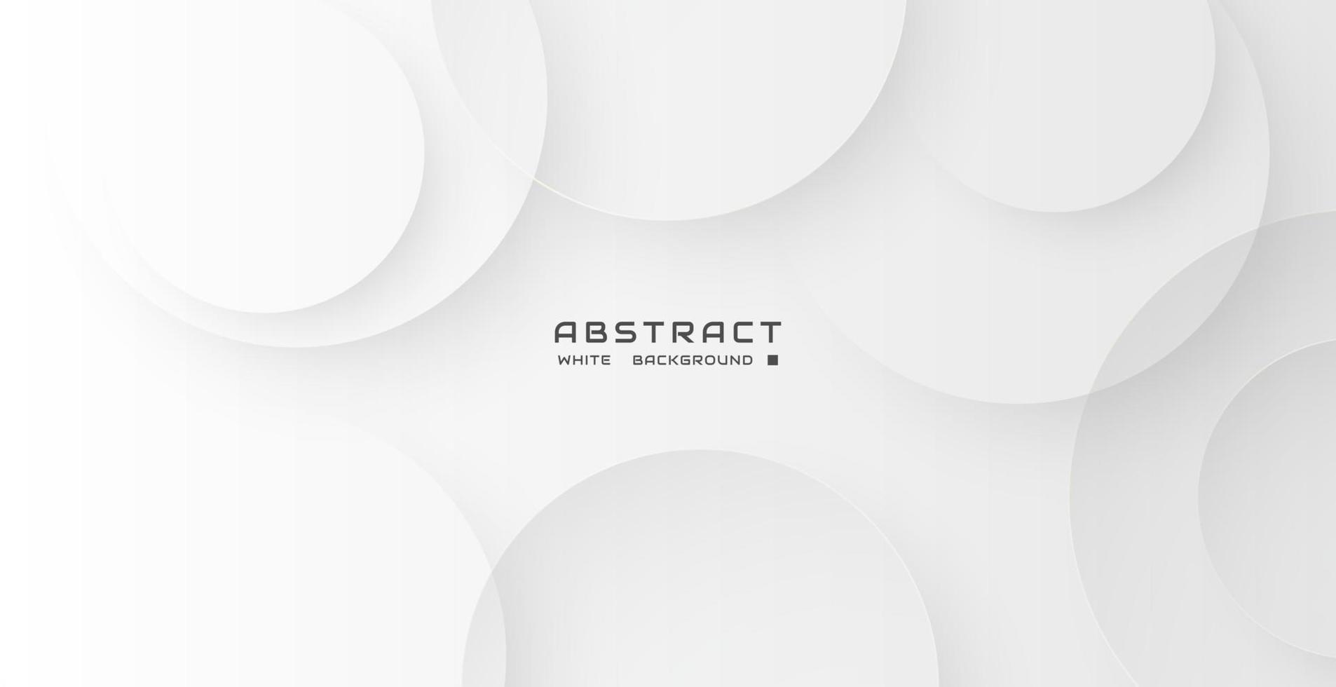 white background with round shape, abstract gray background, modern banner concept. vector