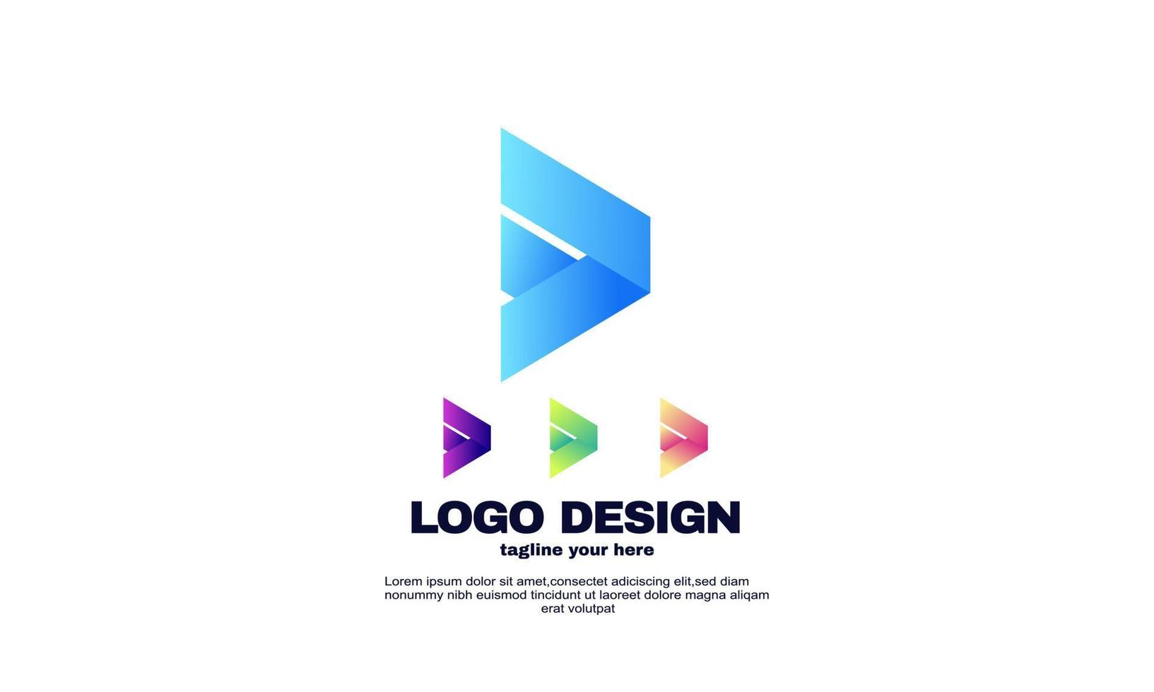 stock abstract arrow logo vector