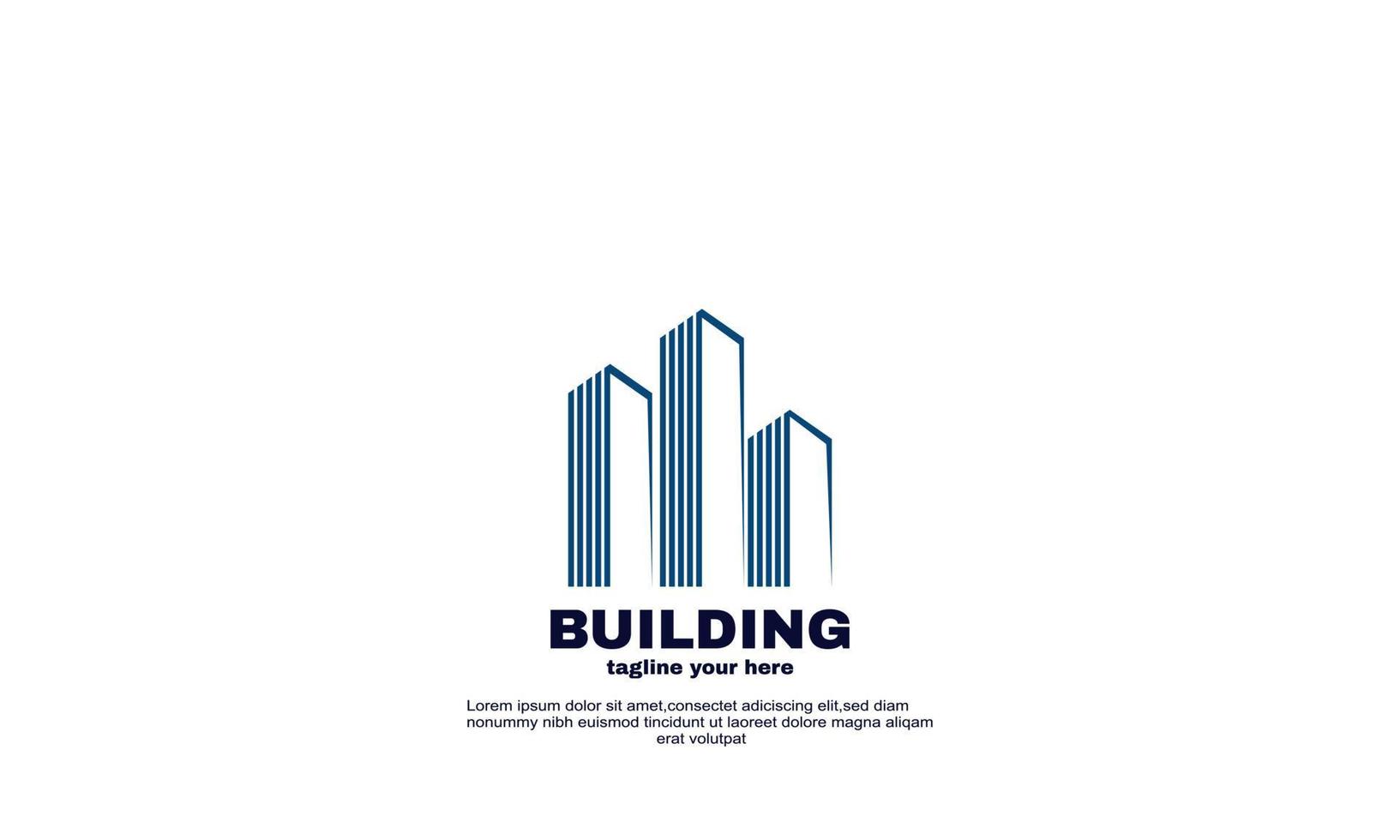 plantilla de diseño de logotipo de edificio vectorial vector