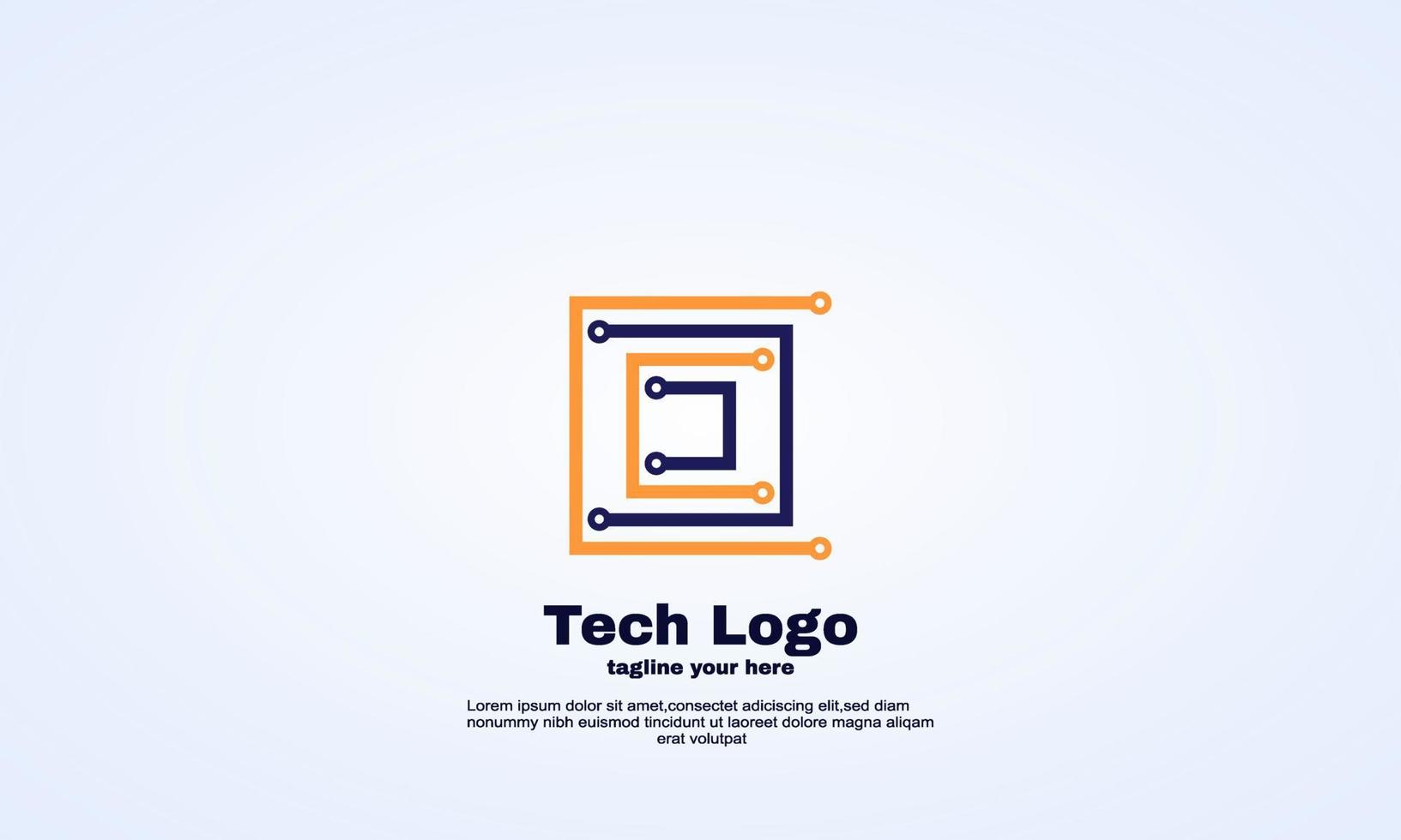 stock technology design logo template computer data related business vector