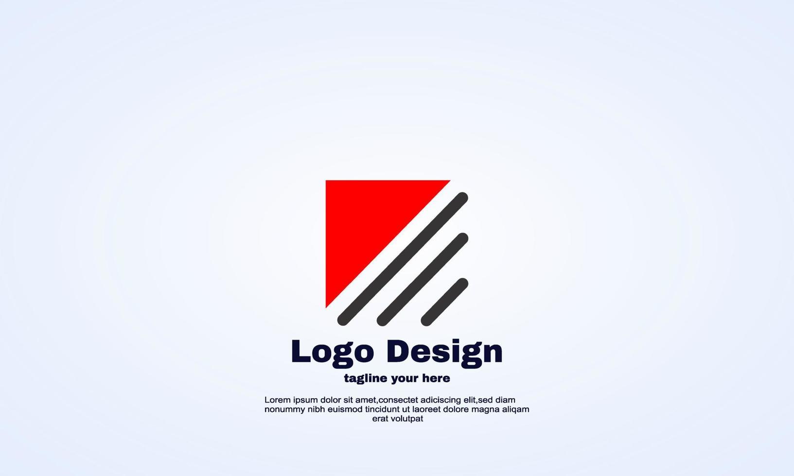 abstract vector business company logo flat vector logo design element