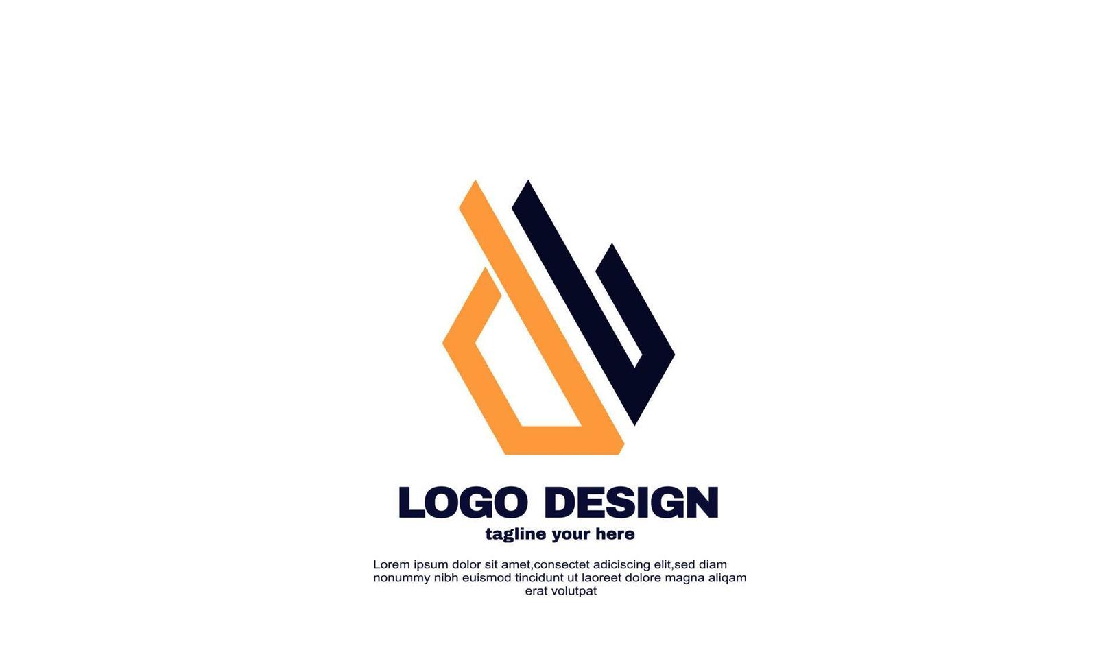 stock vector abstract creative inspiration best logo elegant geometric company logistic and business logo design template