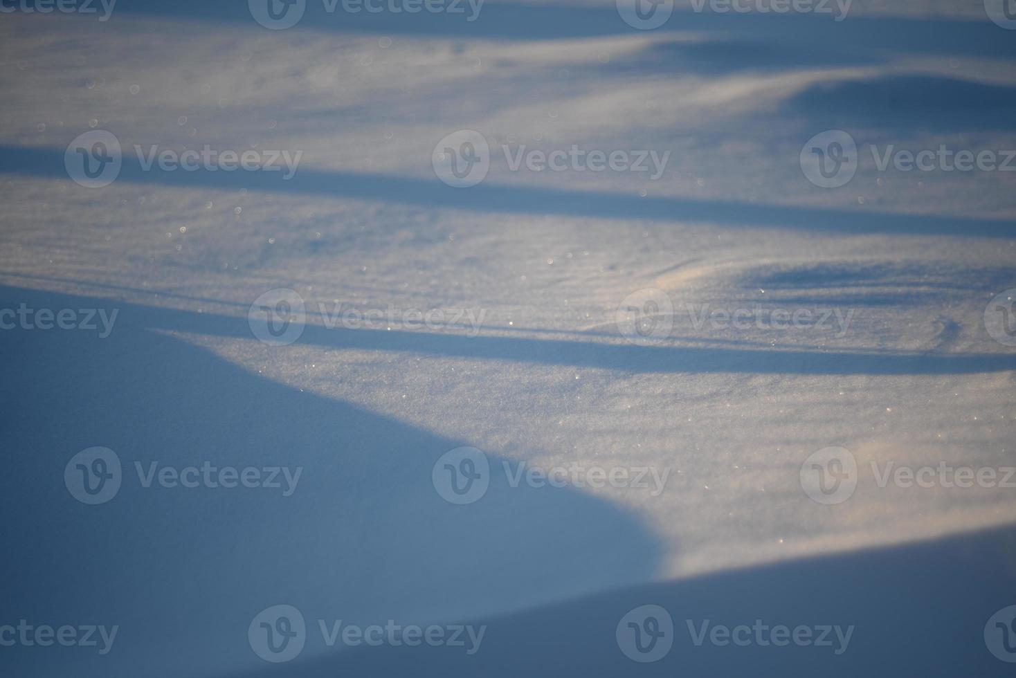 paisajes nevados y primeros planos de nieve en rayos de sol. hierba y objetos en la nieve. foto