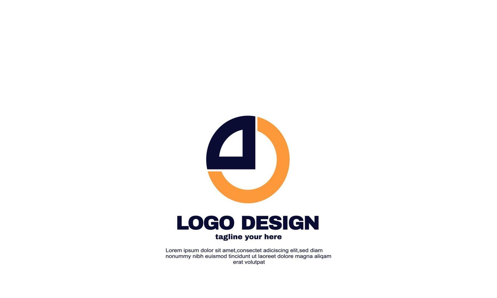 abstract creative idea best logo cute with colorful company business corporate logo design vector