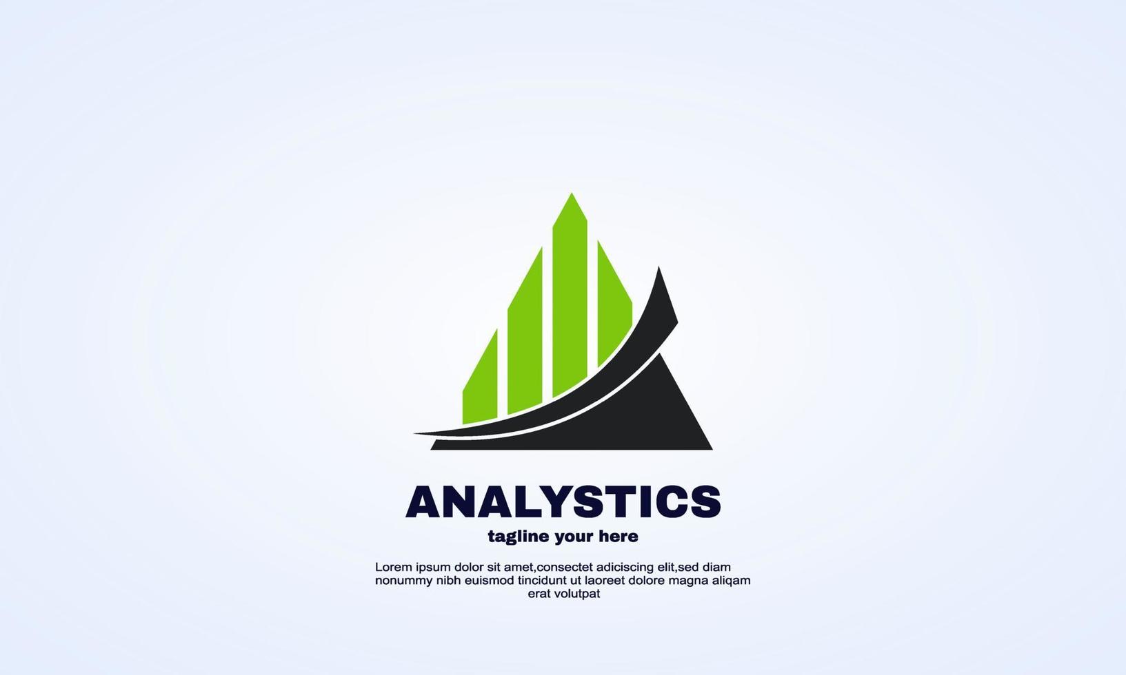 abstract simple analytic logo designs template business vector