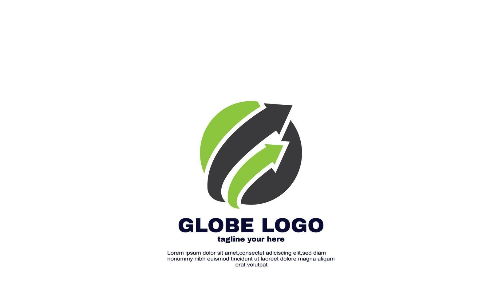 logotipo de globo abstracto colorido vector