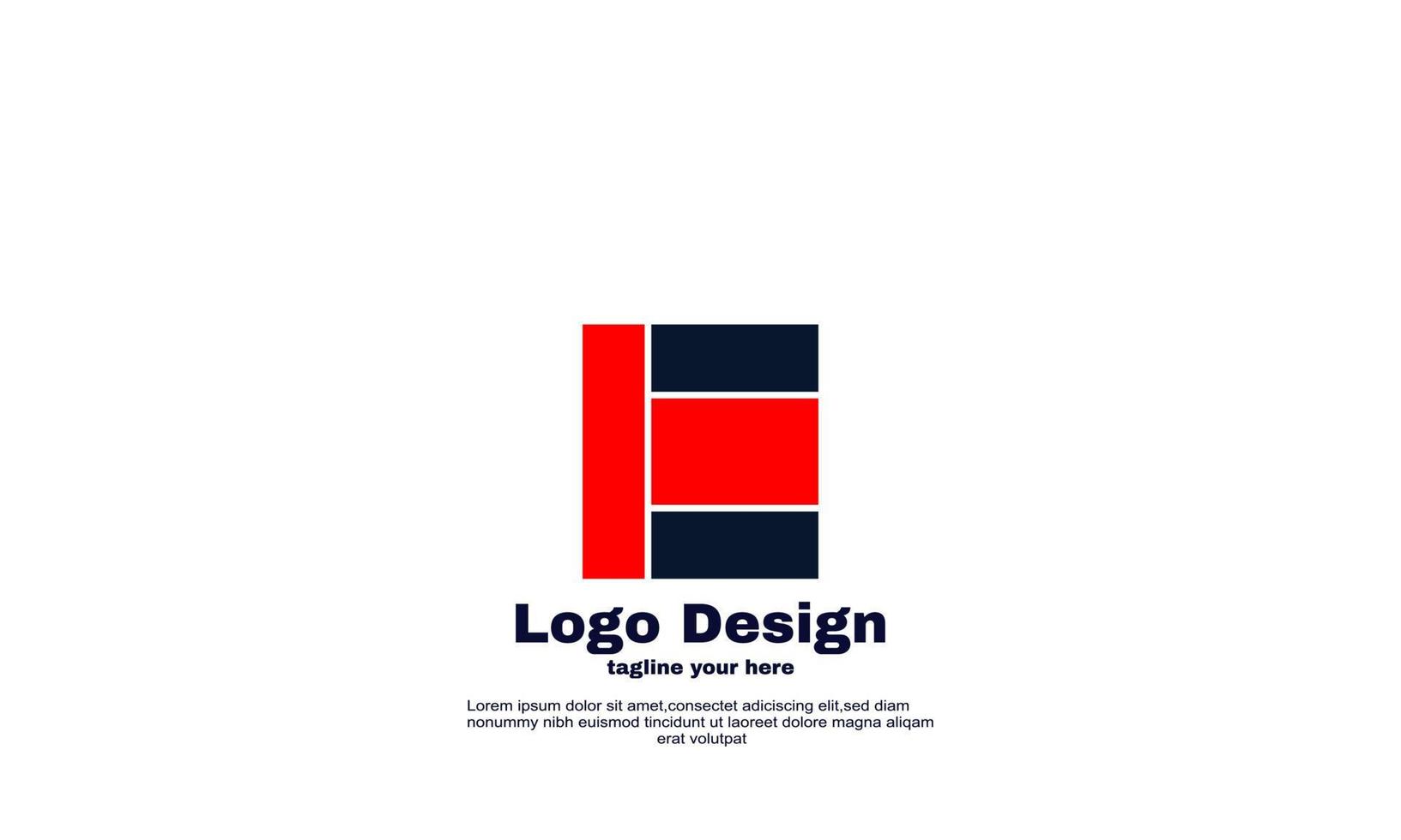 vector de diseño de empresa y negocio de logotipo de concepto creativo abstracto de stock