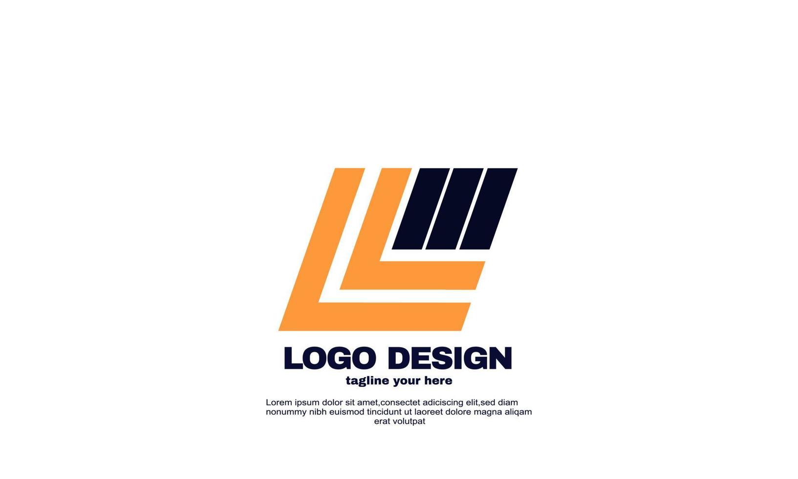 impresionante inspiración creativa mejor logotipo plantilla de diseño de logotipo de empresa y logística de empresa geométrica poderosa vector