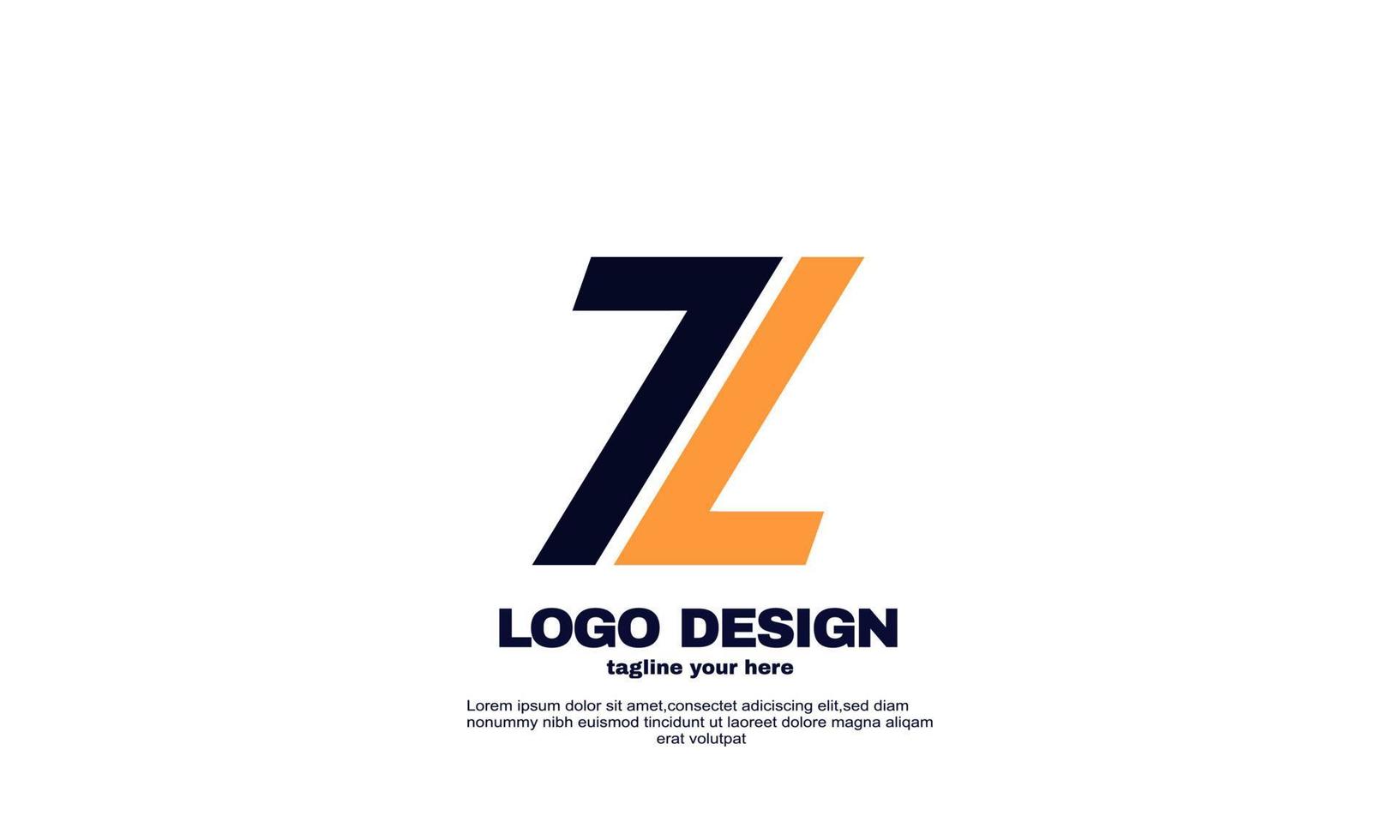 stock resumen inspiración creativa mejor logotipo potente empresa geométrica y diseño de logotipo empresarial vector