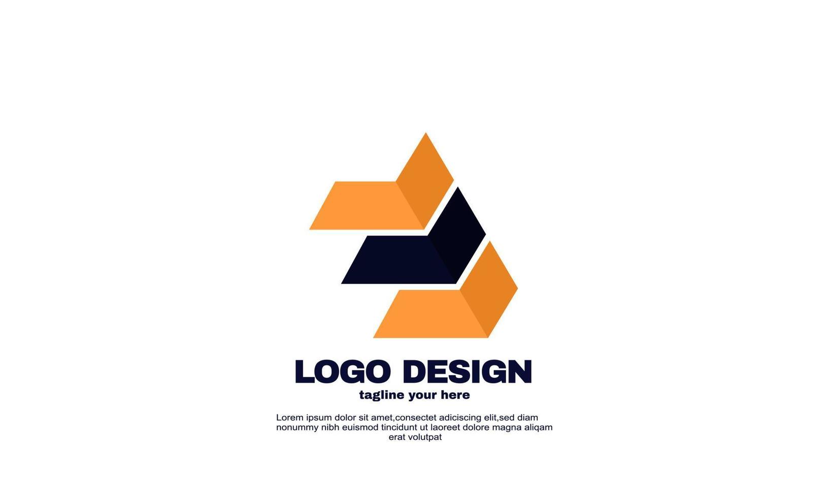 stock abstract creative best logo powerful geometric company logo design template colorful vector
