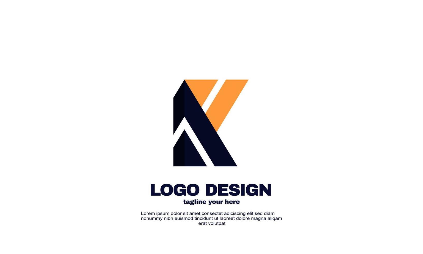 stock vector abstract creative best logo powerful geometric company logo design template