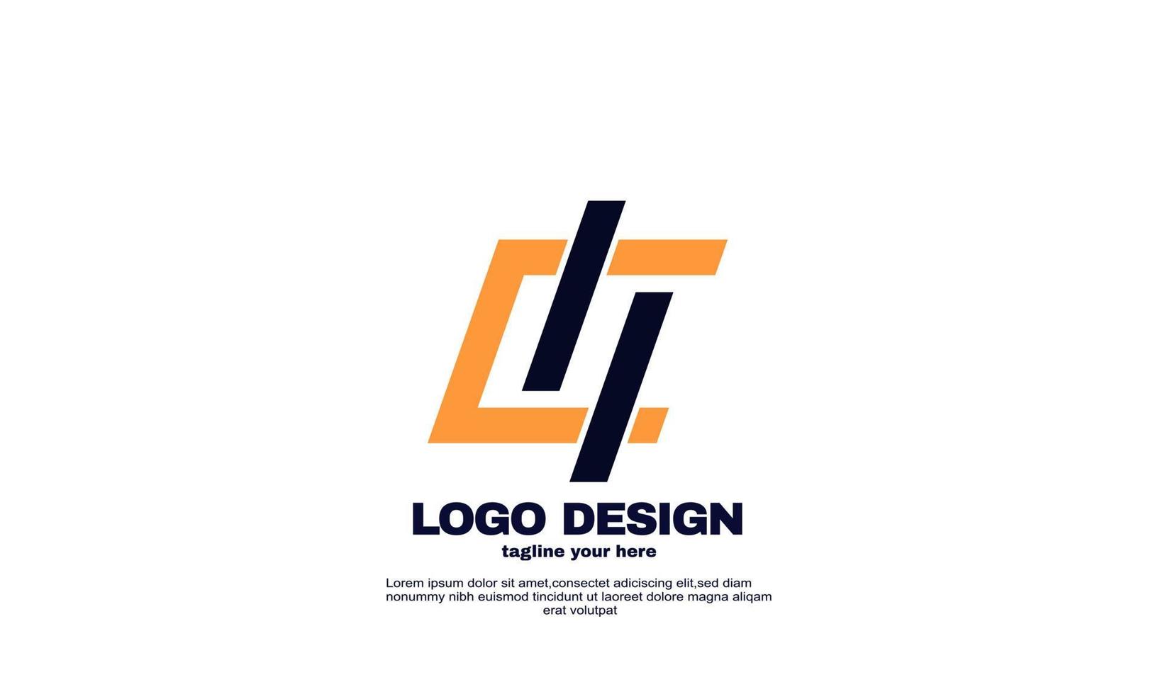 inspiración creativa abstracta mejor logotipo diseño de logotipo de empresa geométrica poderosa vector